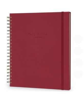 Undated Daily Planner Hourly Schedule Habit Tracker To Do List Hardcover Notebook