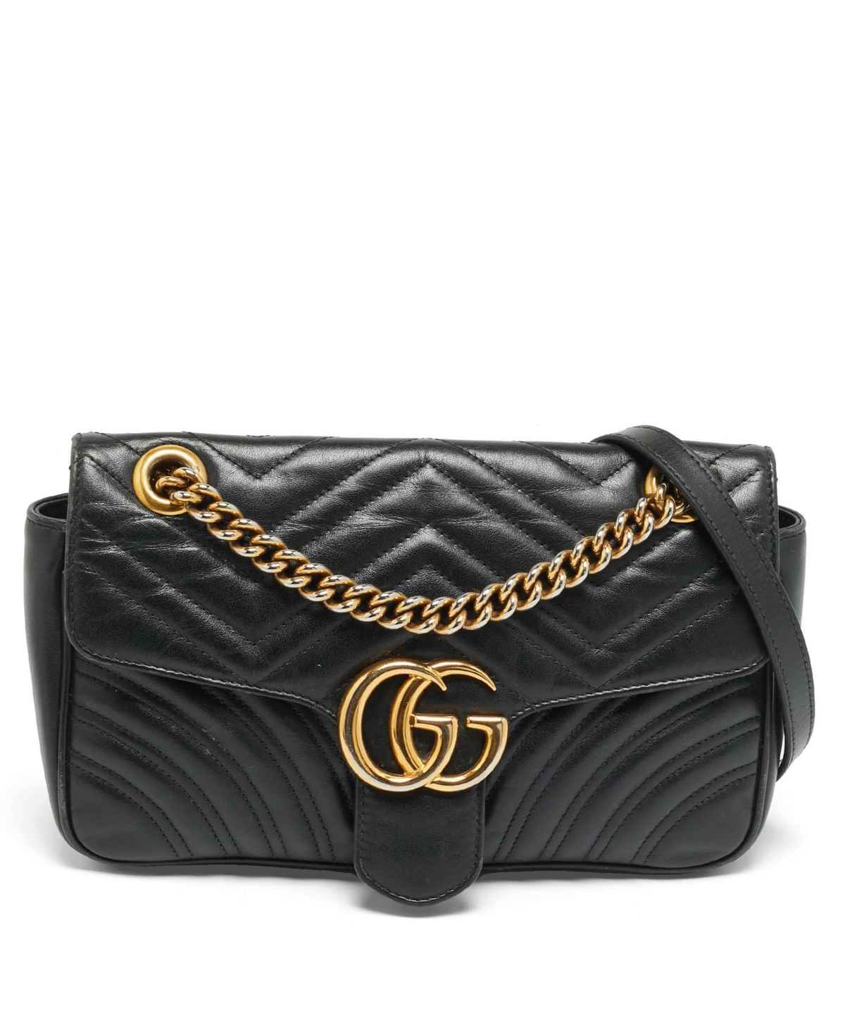 Pre-Owned Gucci Gg Marmont Medium Matelasse Leather Shoulder Bag