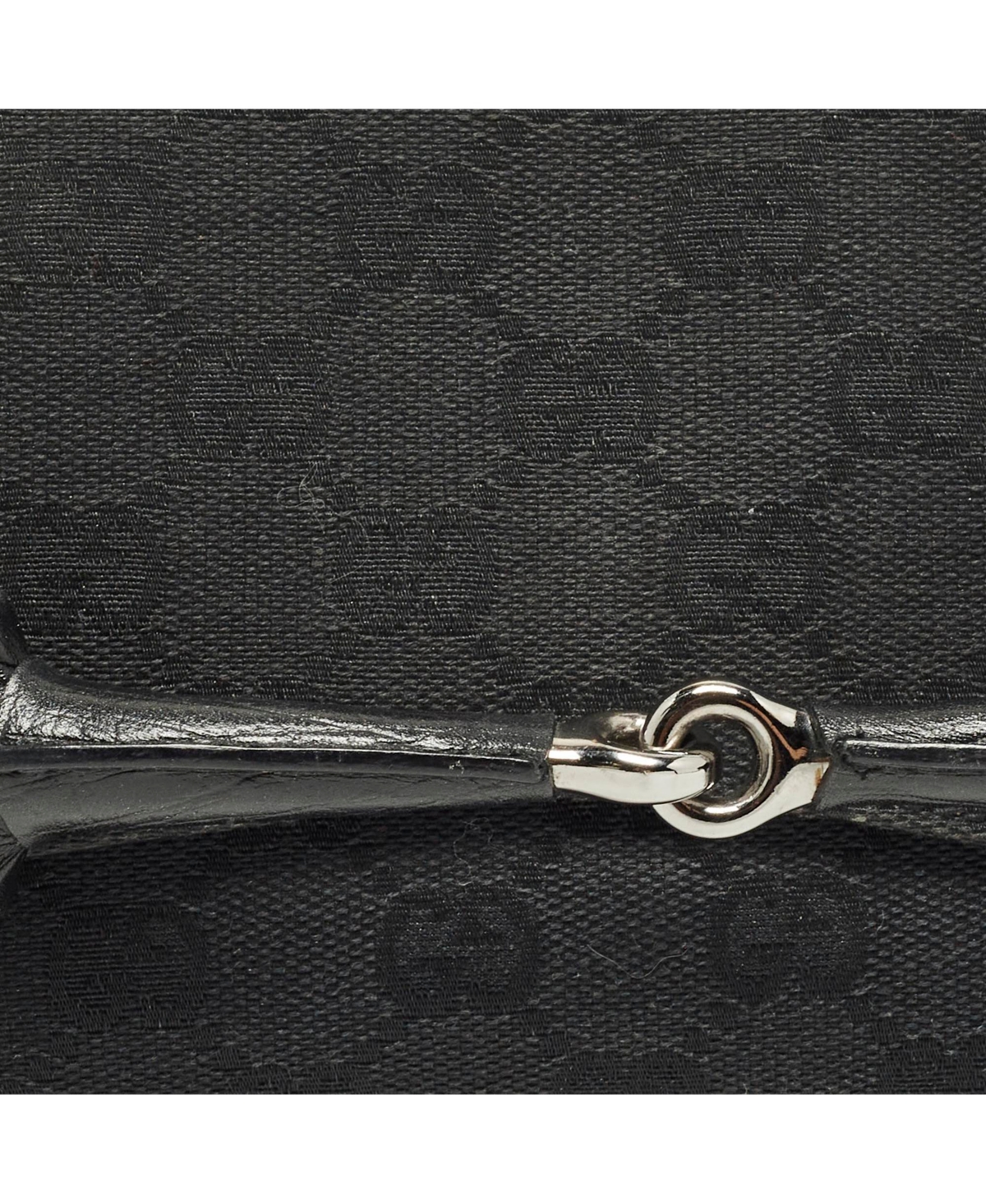 Pre-Owned Gucci Women's Gg Canvas Horsebit Chain Clutch