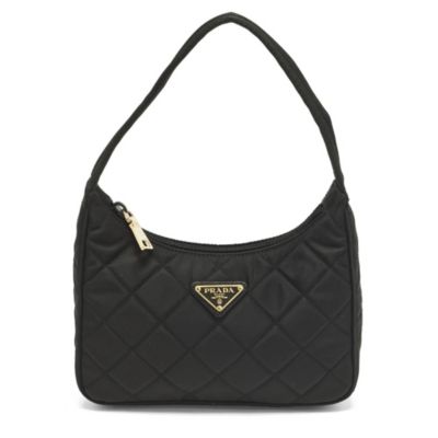 Women's Re-Nylon Quilted Tessuto Shoulder Bag