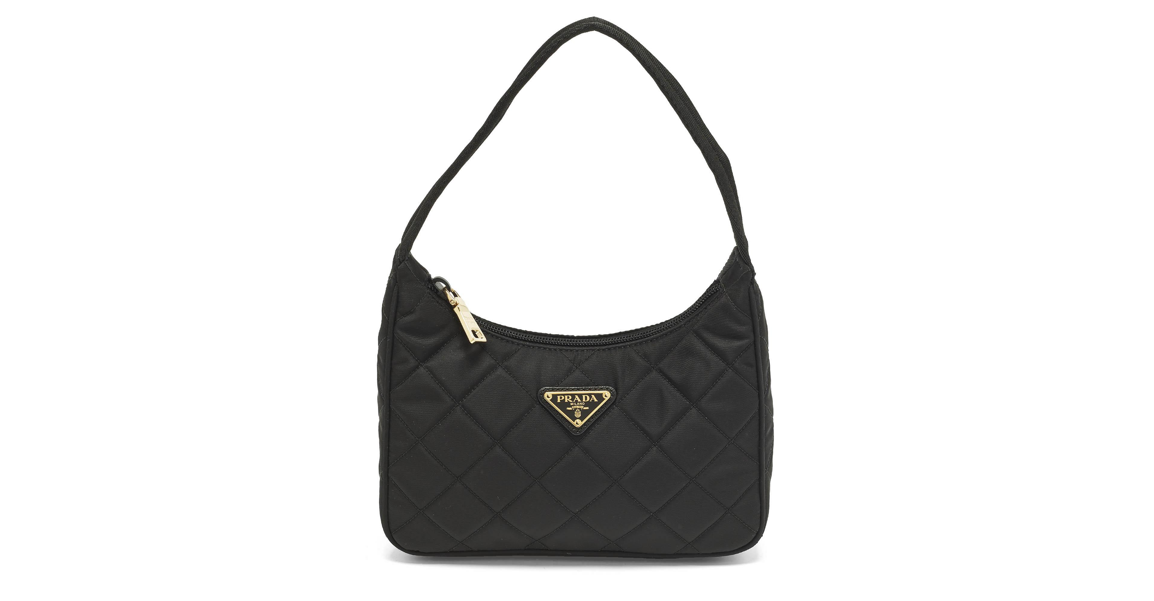 Pre-Owned Prada Women's Re-Nylon Quilted Tessuto Shoulder Bag