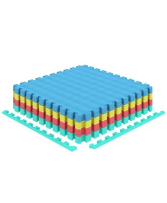 Interlocking EVA Foam Floor Tiles with Boarders Non-Slip Protective Flooring