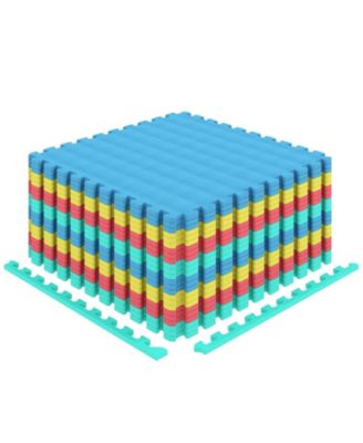 Interlocking EVA Foam Floor Tiles with Boarders Non-Slip Protective Flooring