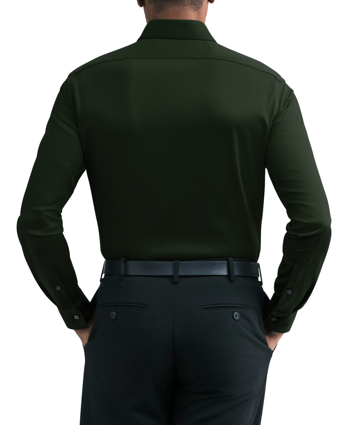 Calvin Klein Men's Performance Wrinkle Free Slim-Fit Spread-Collar Dress Shirt