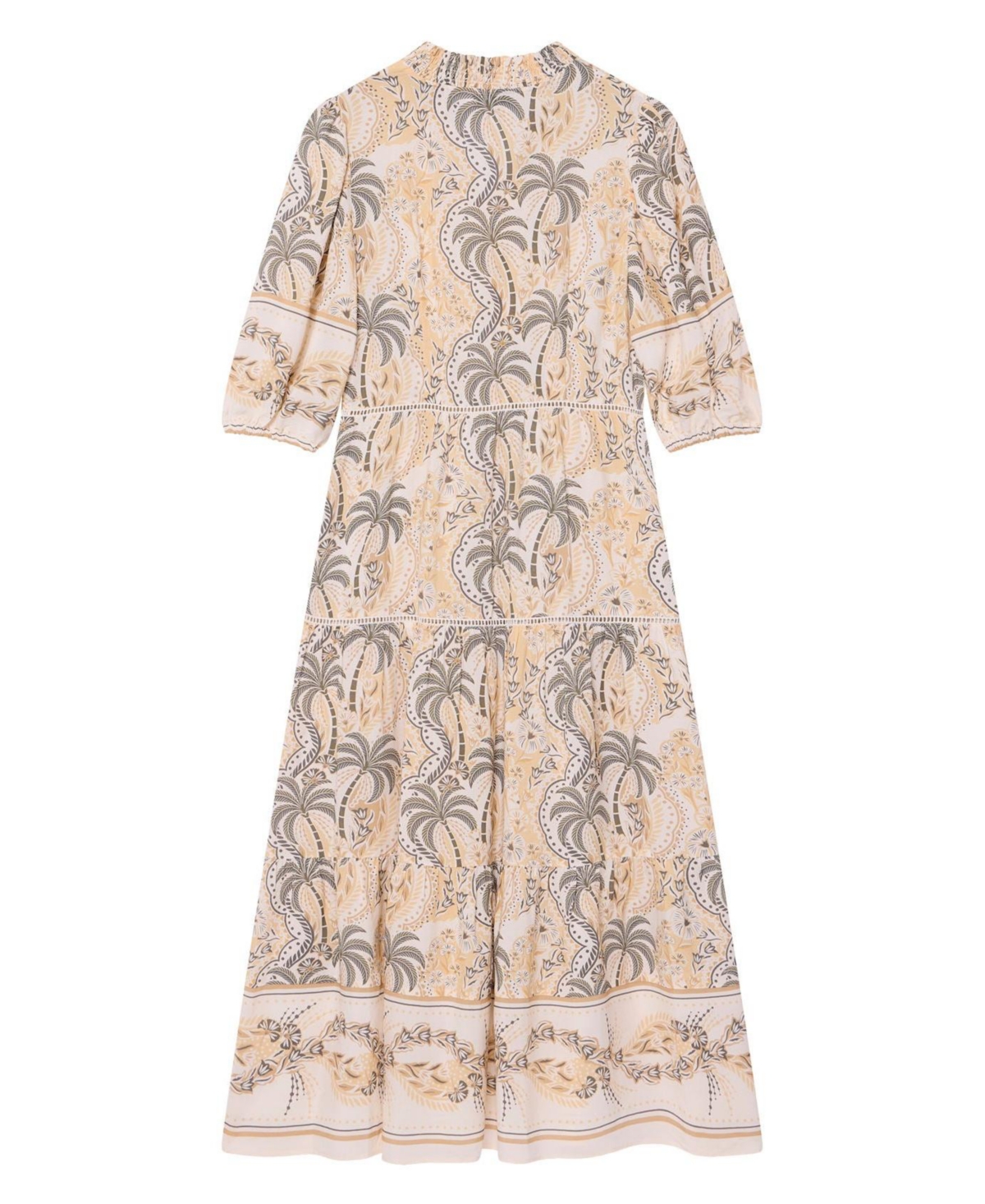 Mint Velvet Women's Palm Print Maxi Dress