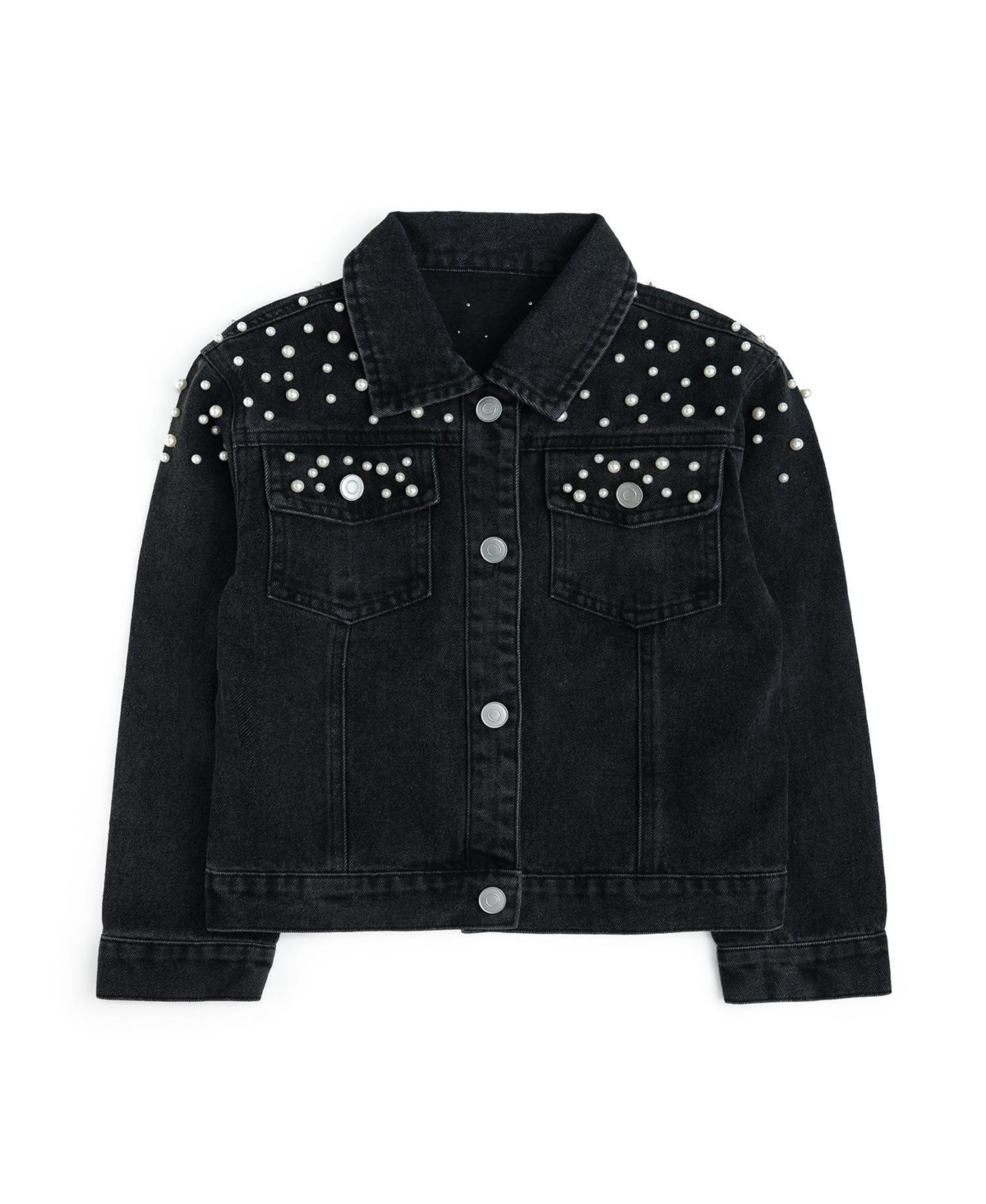 Sweet Wink Big Girl's (10-12) Pearl Denim Jacket