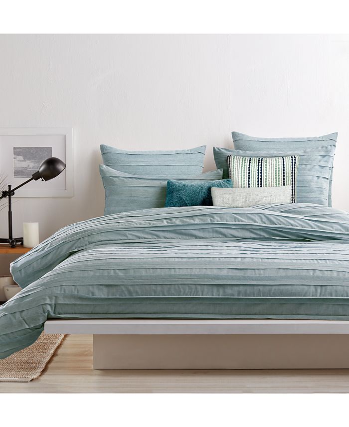 Donna Karan CLOSEOUT! DKNY Loft Stripe Jade Duvet Covers Macy's