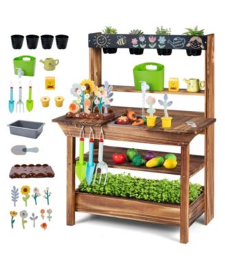 Outdoor Wood Mud Kitchen, Ages 3+