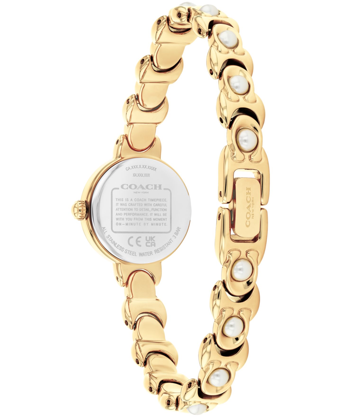 Женские часы Coach Iris Quartz Gold-Tone Stainless Steel Bracelet Watch 22.5mm — фото 3