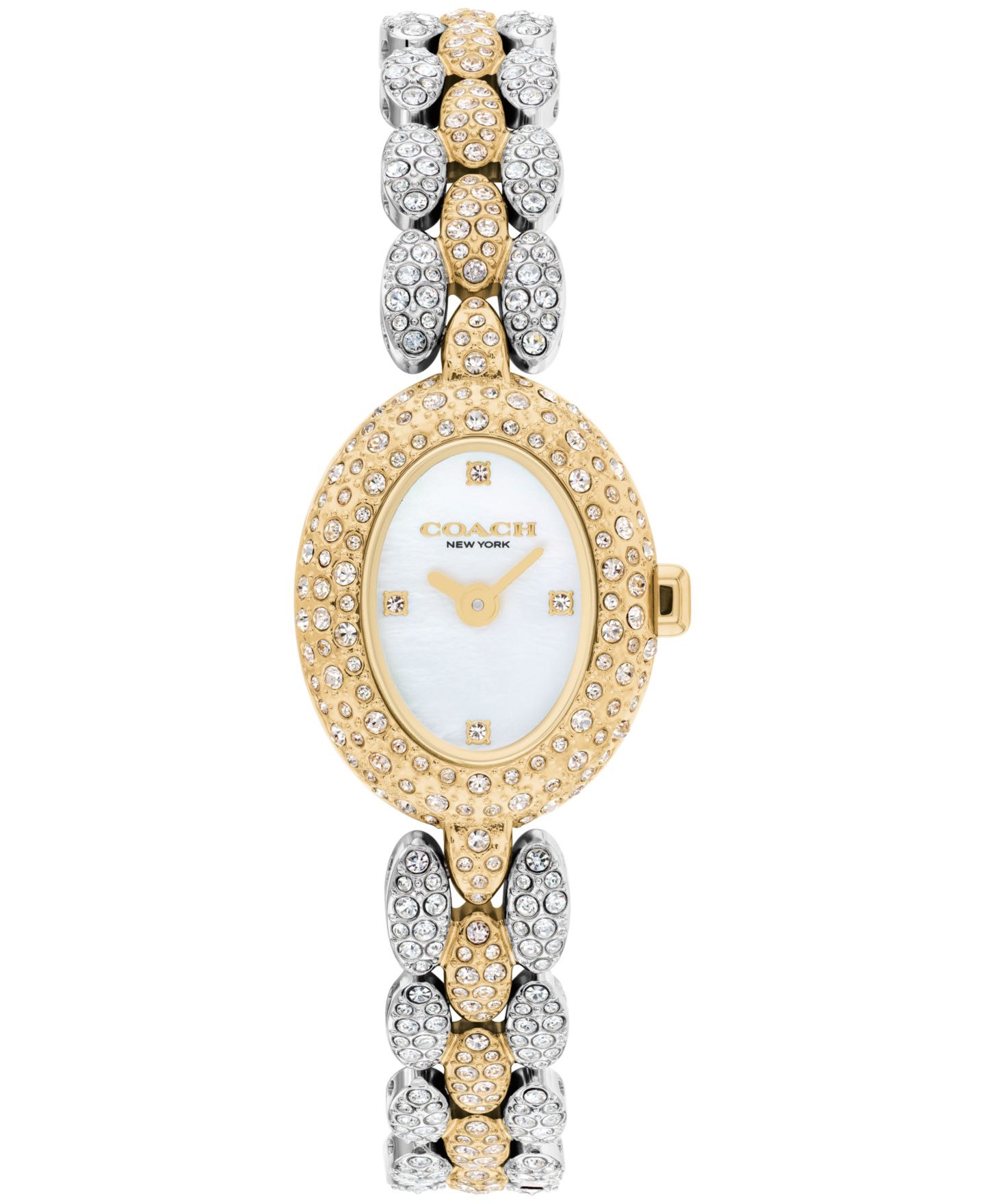Женские часы COACH Sammy Quartz Gold-Tone Stainless Steel Bracelet Watch 19.5mm — фото 1