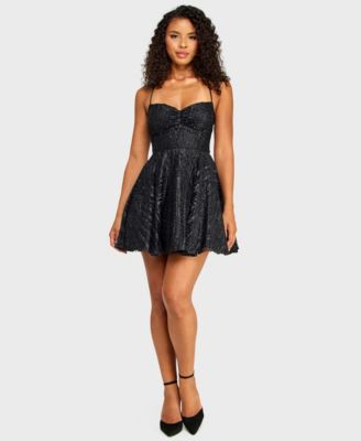 winter dance dresses for high school Brand: Ambiance Navy Blue Long Sleeve My Actual Bust is:19