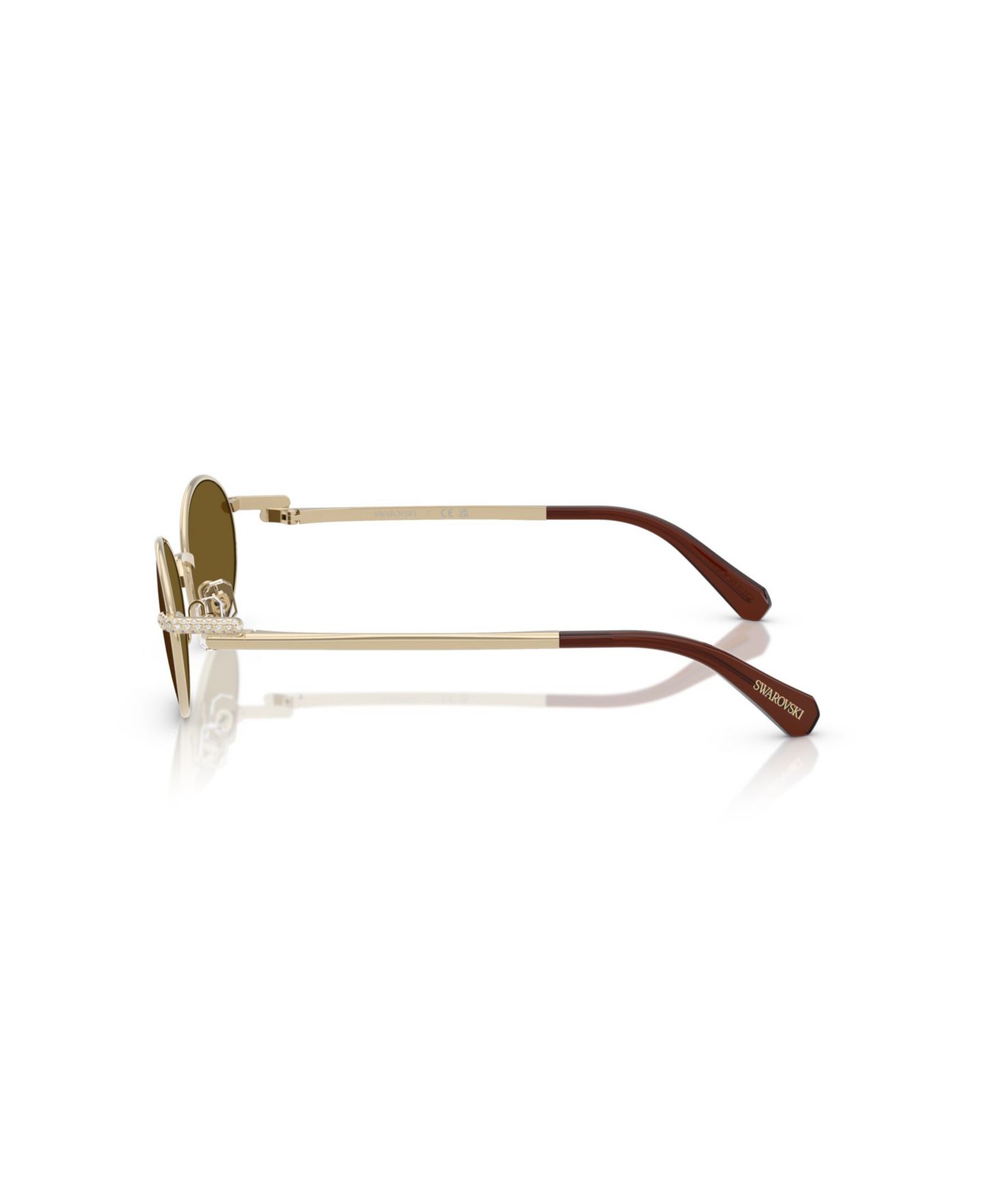 Женские солнцезащитные очки Swarovski Sunglasses, SK7033, цвет: Коричневый — фото 6