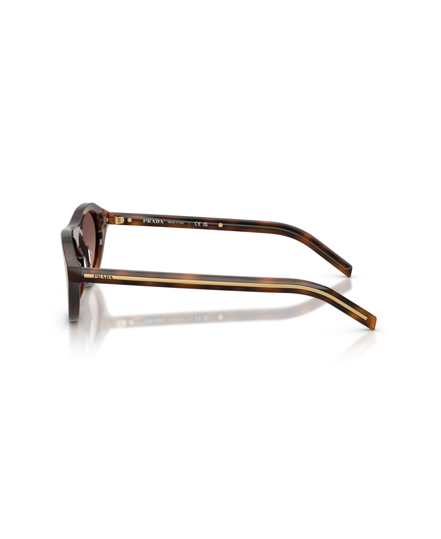Женские солнцезащитные очки PRADA Sunglasses, PR B15S, цвет: Черепаховый, вариант 1 — фото 3