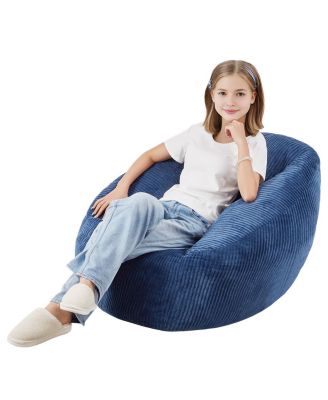 3-Foot Bean Bag Chair with Soft Armrests