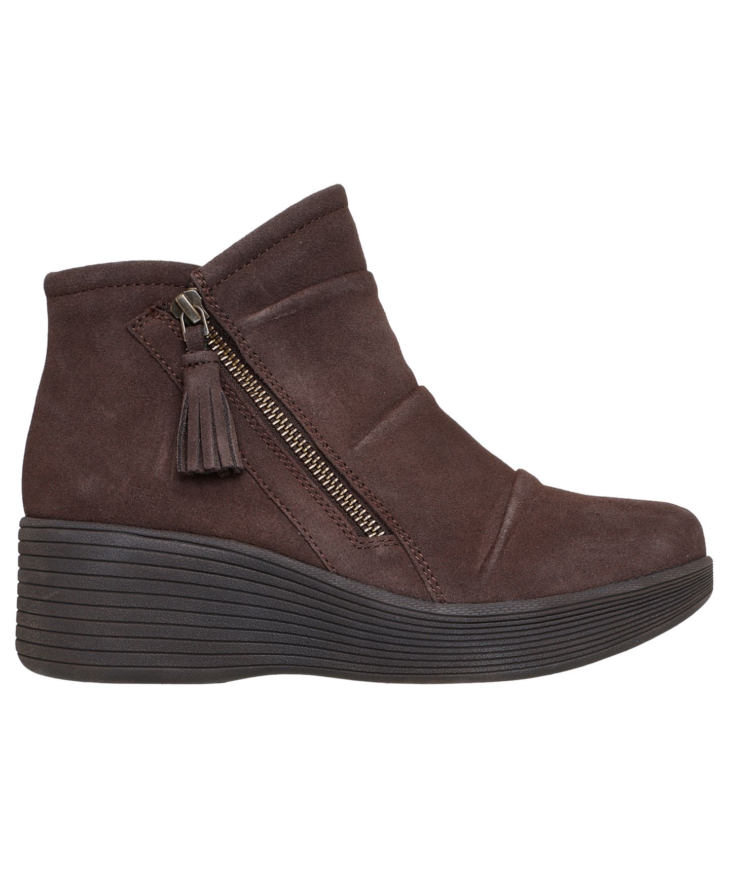 Женские ботинки Skechers Relaxed Fit Parallel Lite Casual Fashion Wedge Booties, цвет: Шоколадный — фото 2