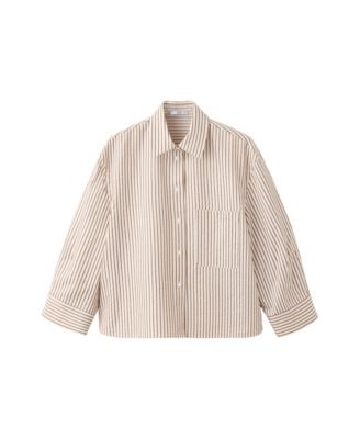 Women's Crop Striped Shirt