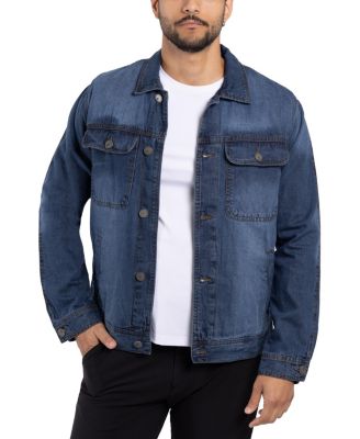 Men's Plaid Lined Denim Jacket