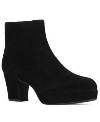 Women's Livre Platform Block-Heel Suede Booties