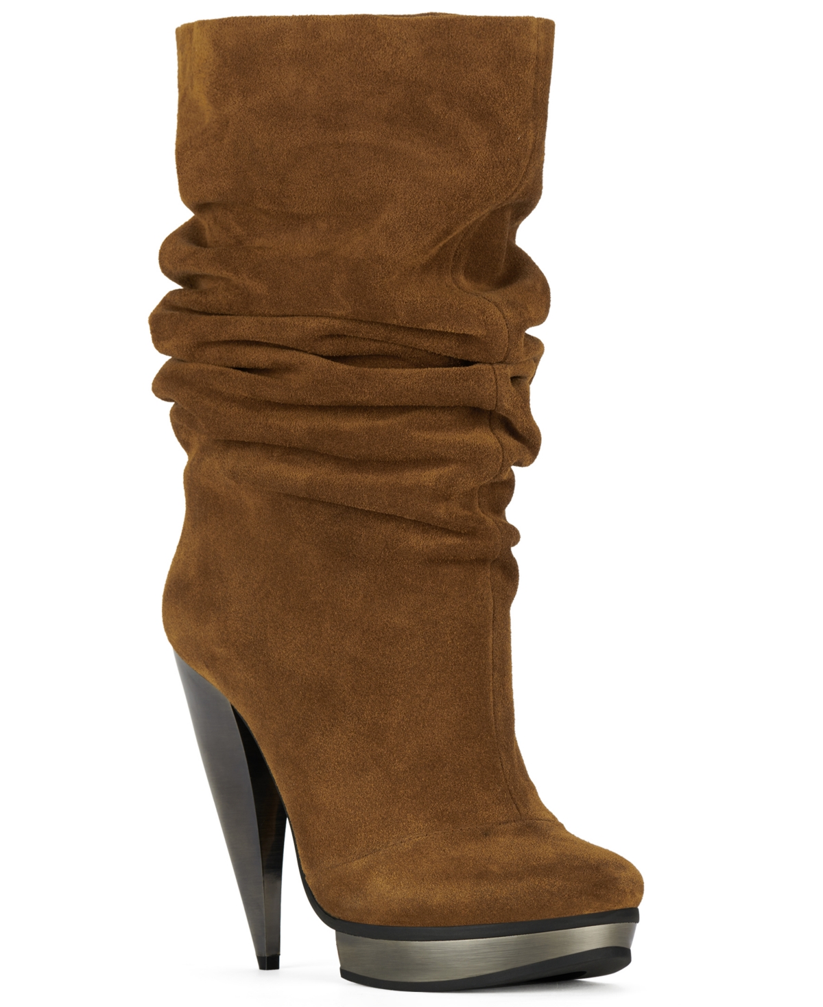 Jeffrey Campbell Women's Slay Slouched Suede Platform Boots