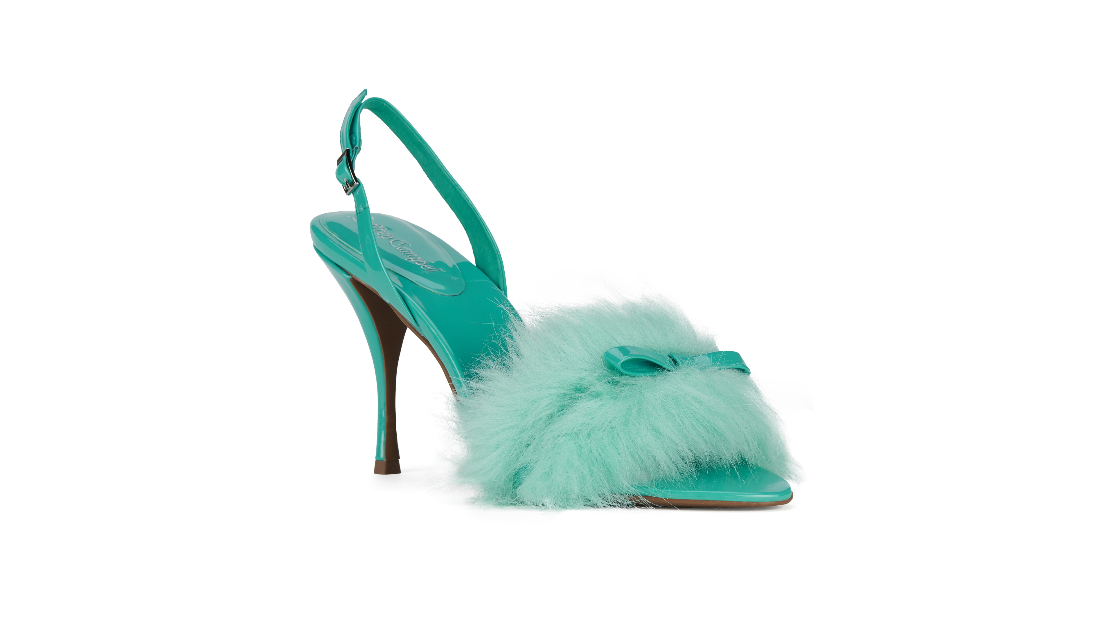 Jeffrey Campbell Women's Price-f Faux-Fur Slingback Stiletto Dress Sandals