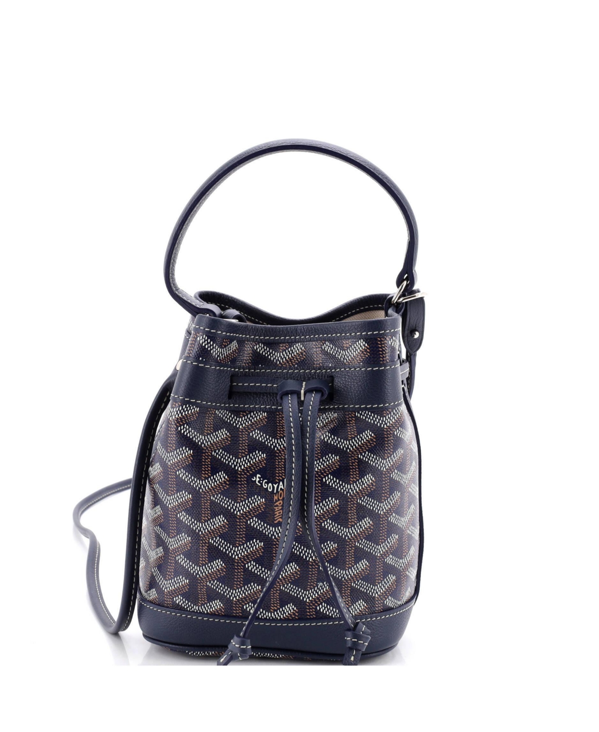 Pre-Owned Goyard Mini Petit Flot Bucket Bag Coated Canvas