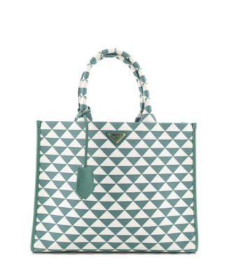 Symbole Shopper Large Jacquard Tote, 16"W x 12"H x 3"D