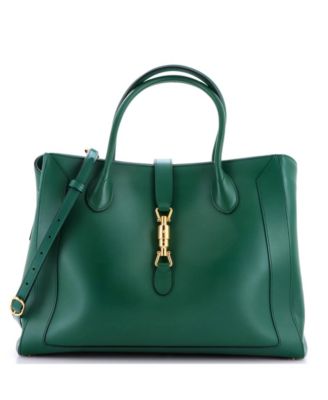 Large Jackie 1961 Leather Tote, 15.5"W x 12"H x 6"D