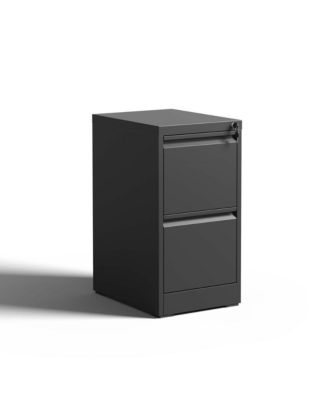 2-Drawer Metal Vertical File Cabinet with Lock for A4, Letter and Legal Files