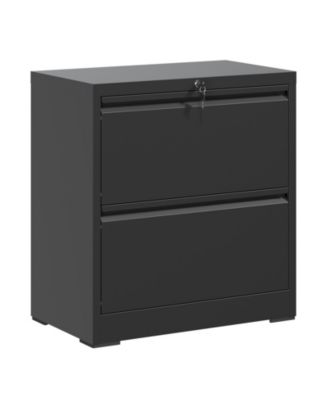 2-Drawer Lateral File Cabinet with Lock for Letter, Legal, A4 and F4 Hanging Files