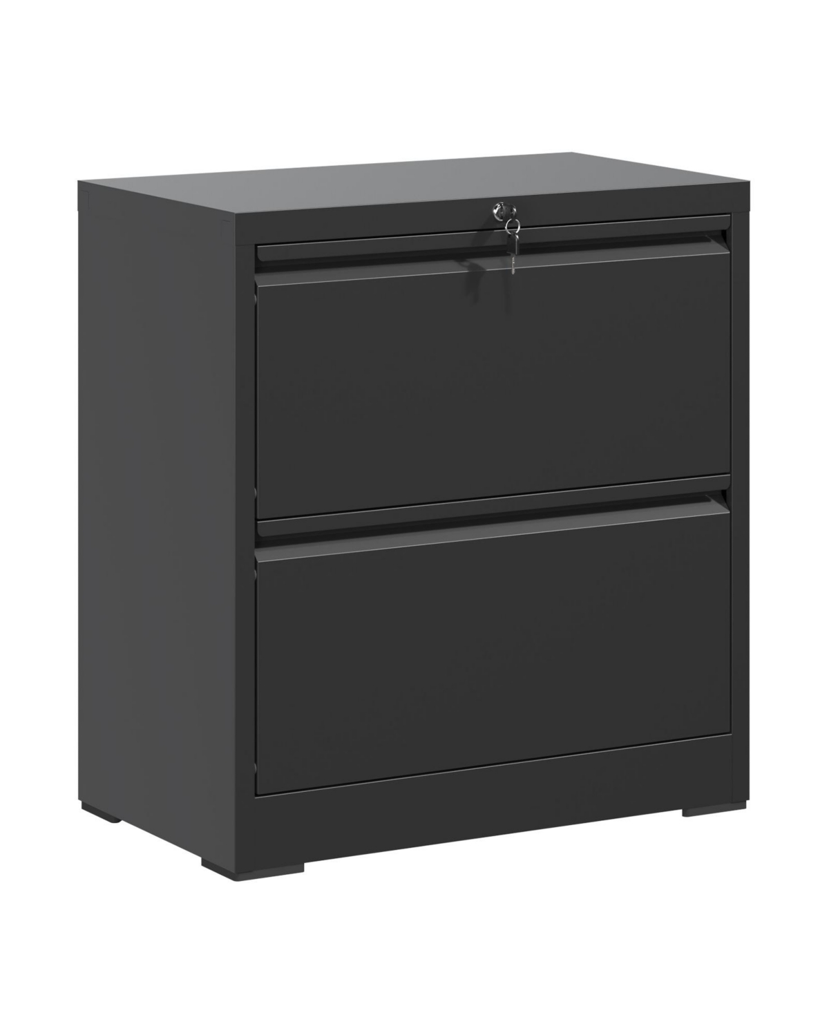 sumyeg 2-Drawer Lateral File Cabinet with Lock for Letter, Legal, A4 and F4 Hanging Files - Black
