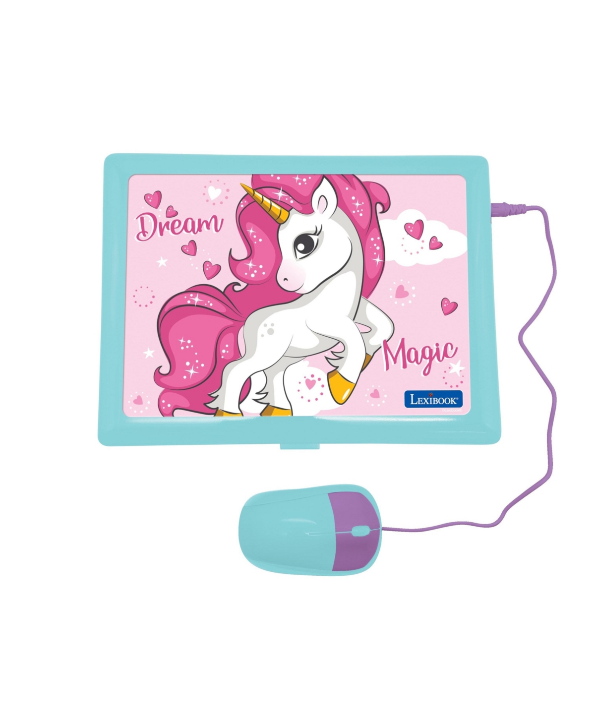 Lexibook Unicorn Bilingual Educational Laptop with 124 Activities, JC598UNIi2