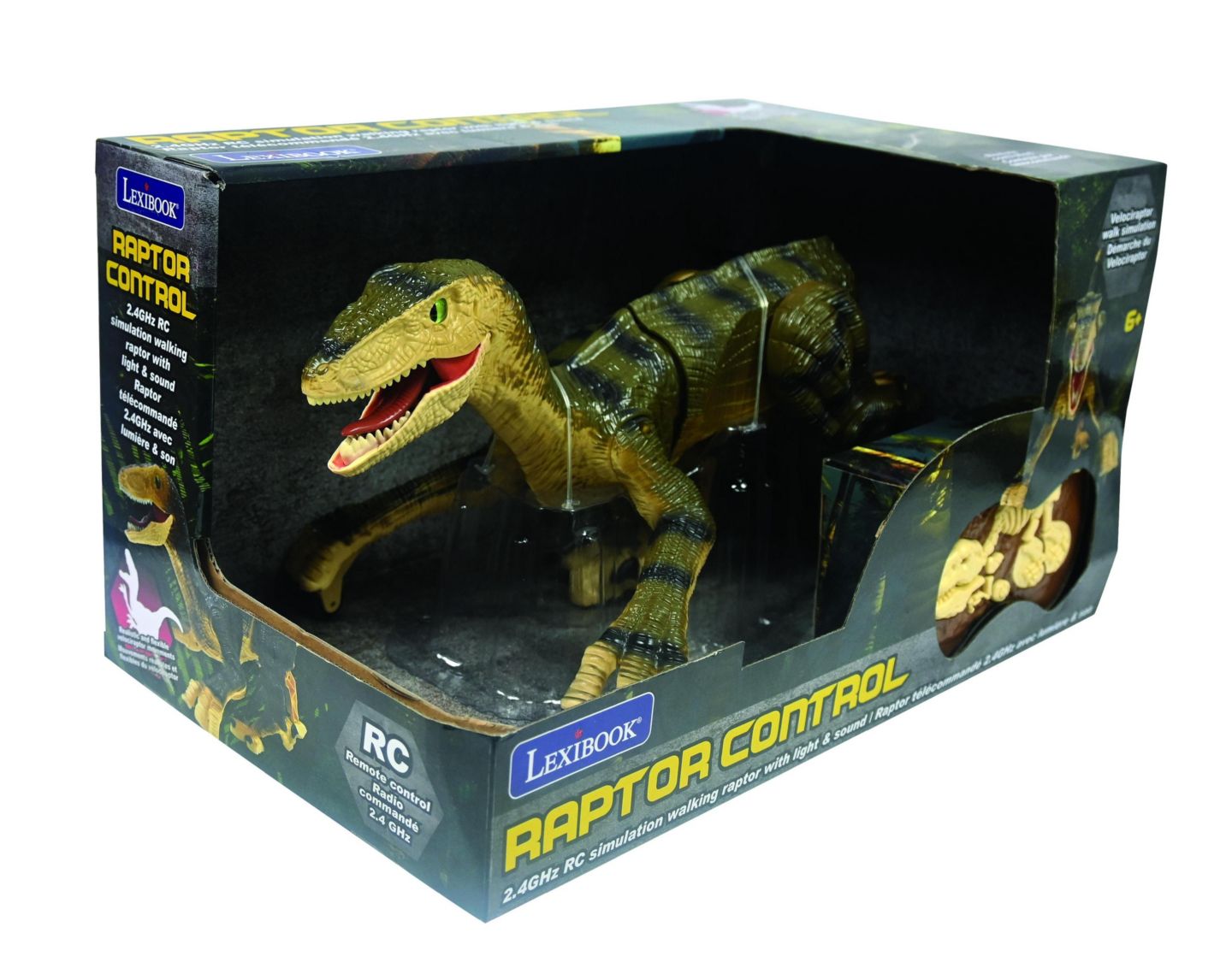 Детская игрушка Lexibook Rechargeable Light and Sound Effect Remote-Controlled Raptor Toy — фото 8