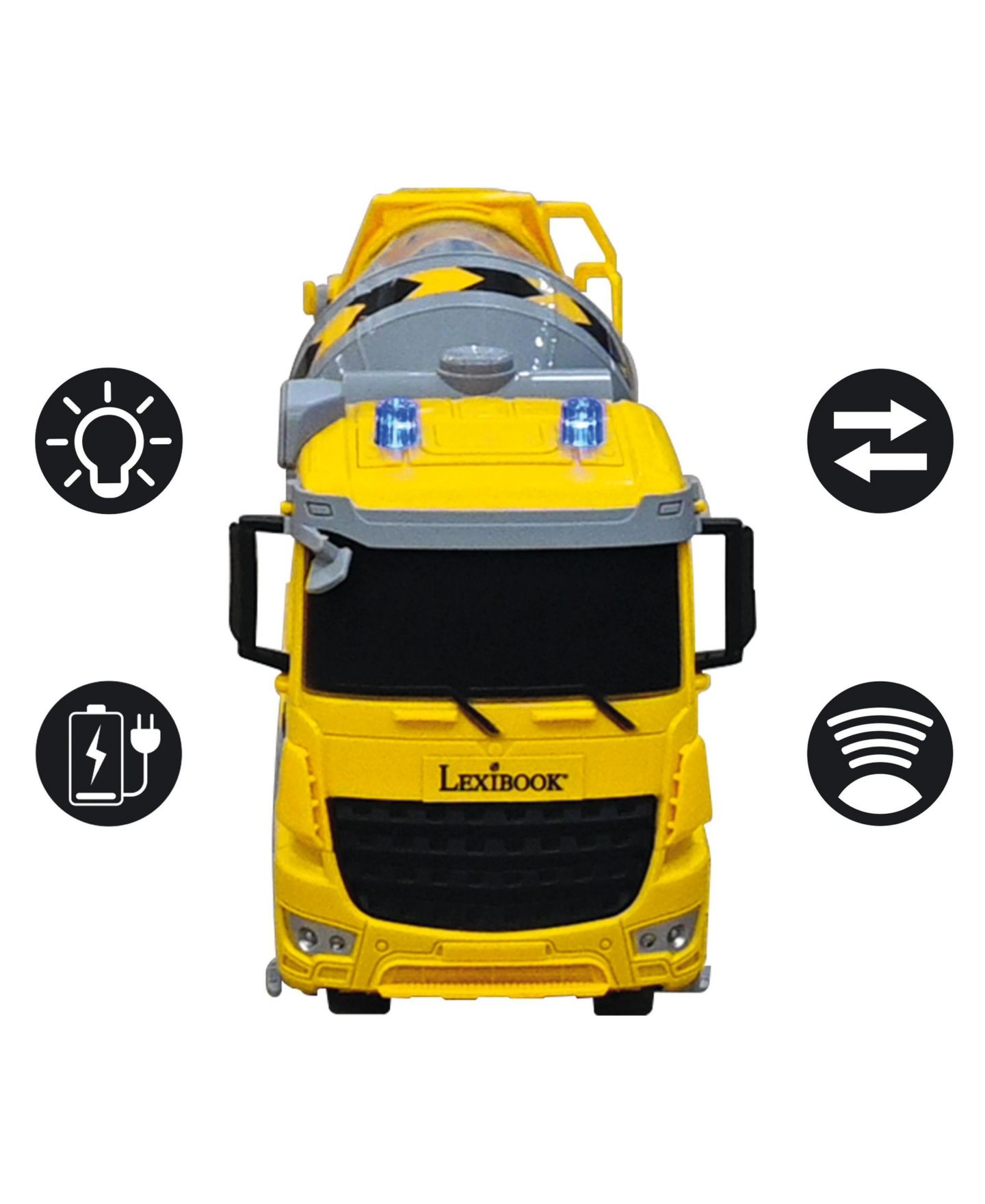 Детская игрушка Lexibook Crosslander Pro Remote-Controlled 360-Degree Rotating RC Concrete Mixer with Light Effects — фото 2