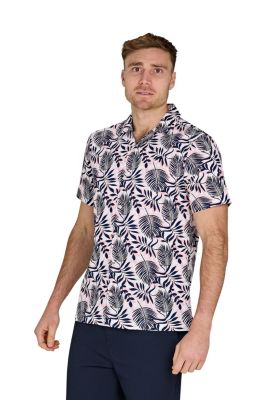 Men's Large Fern Short-Sleeve Camp Classic-Fit Shirt