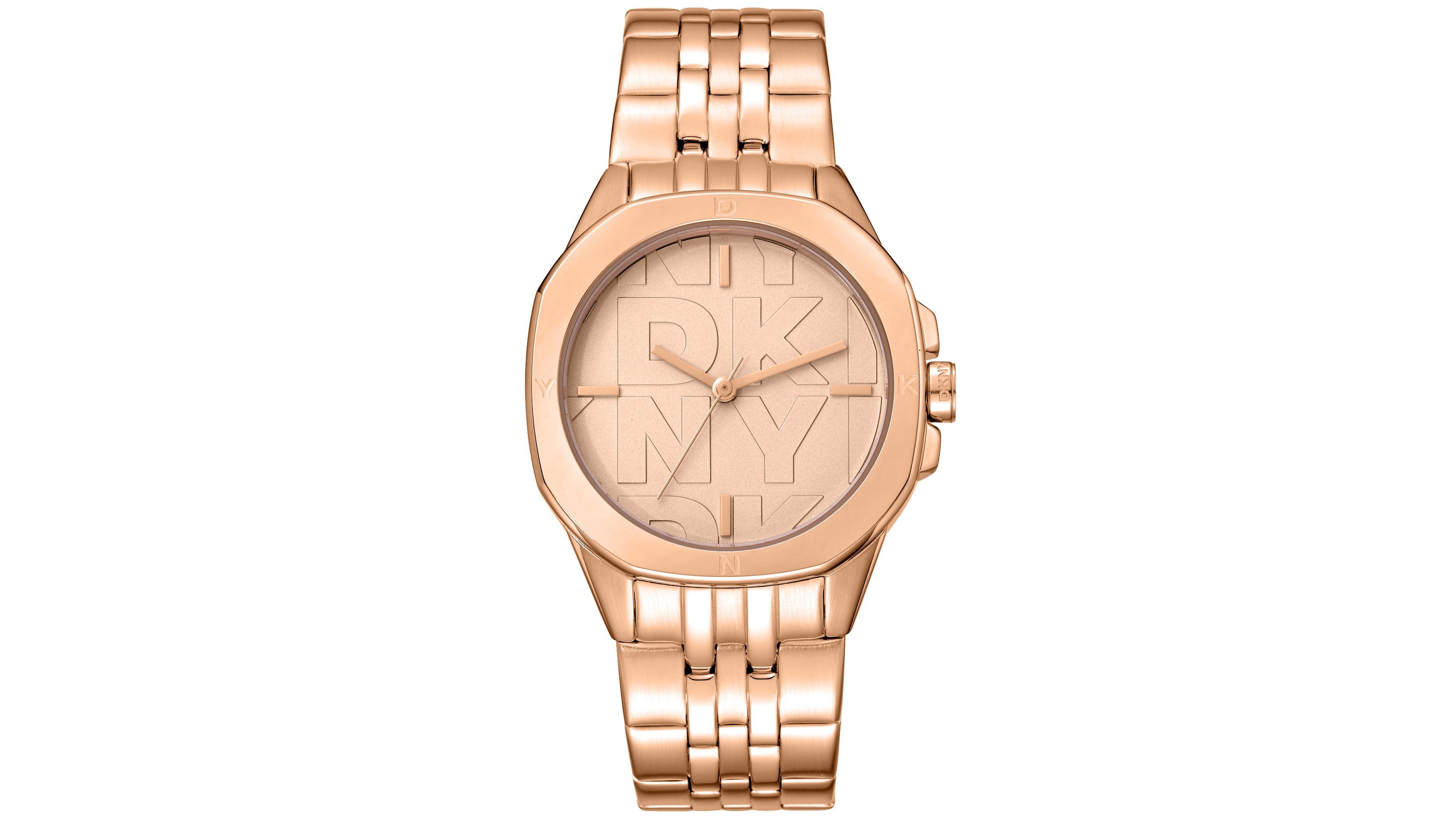 Dkny Women's Quartz Water-Resistant Brooklyn Midi Stainless Steel Bracelet Watch, 34mm