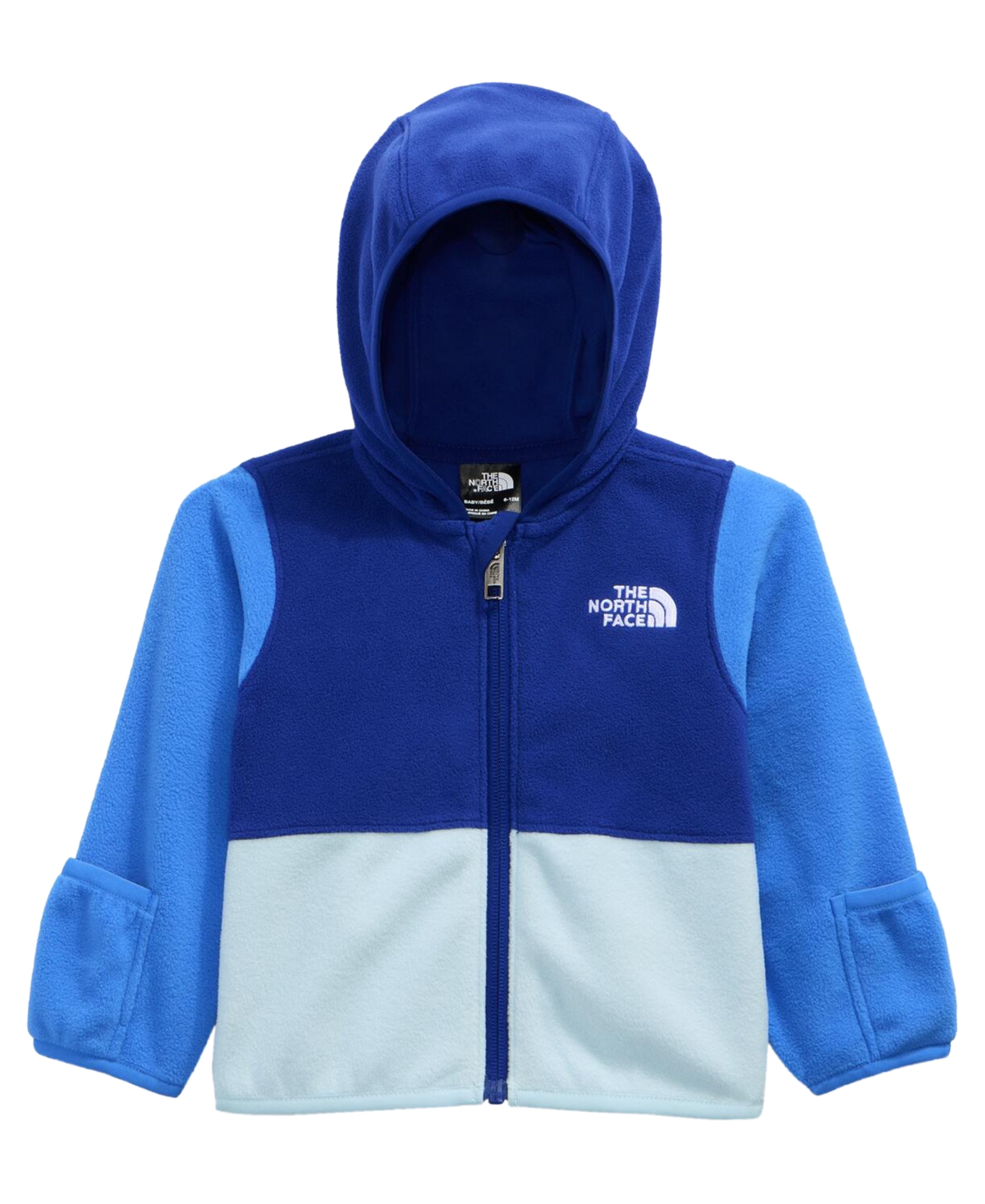 The North Face Baby Glacier Full Zip Hoodie (Size: 12-18M): Bold Blue/Polar Haze/Active Blue