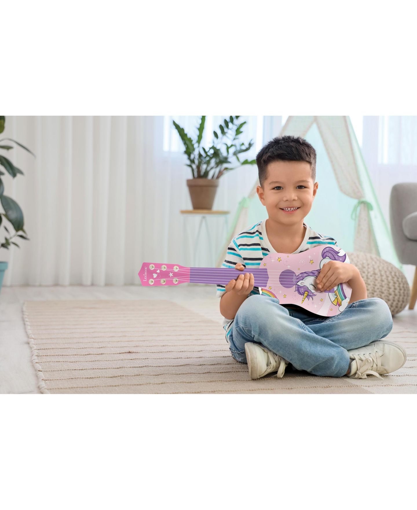 Детская игрушка Lexibook My First Guitar Unicorn With Nylon Strings, Ages 3+, цвет: Синий — фото 9