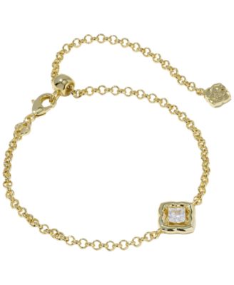 Cubic Zirconia Gold-Tone Mallory Delicate Bracelet