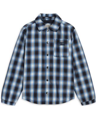 Boys' 8-16 Padded Long-Sleeve Shirt Jacket