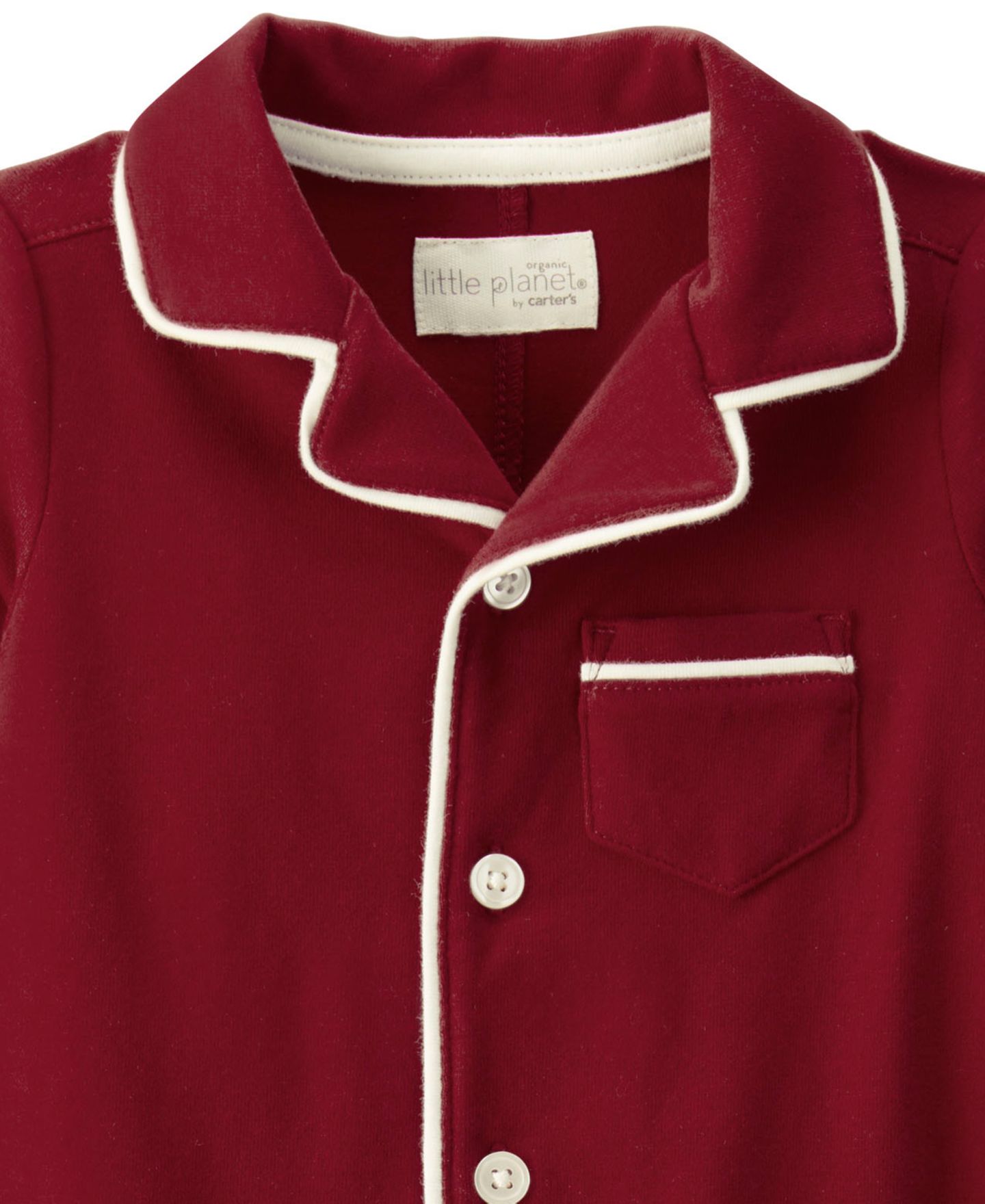 Комбинезон Carter's Or Long-Sleeve Collared Coveralls для малышей, цвет: Красный — фото 2