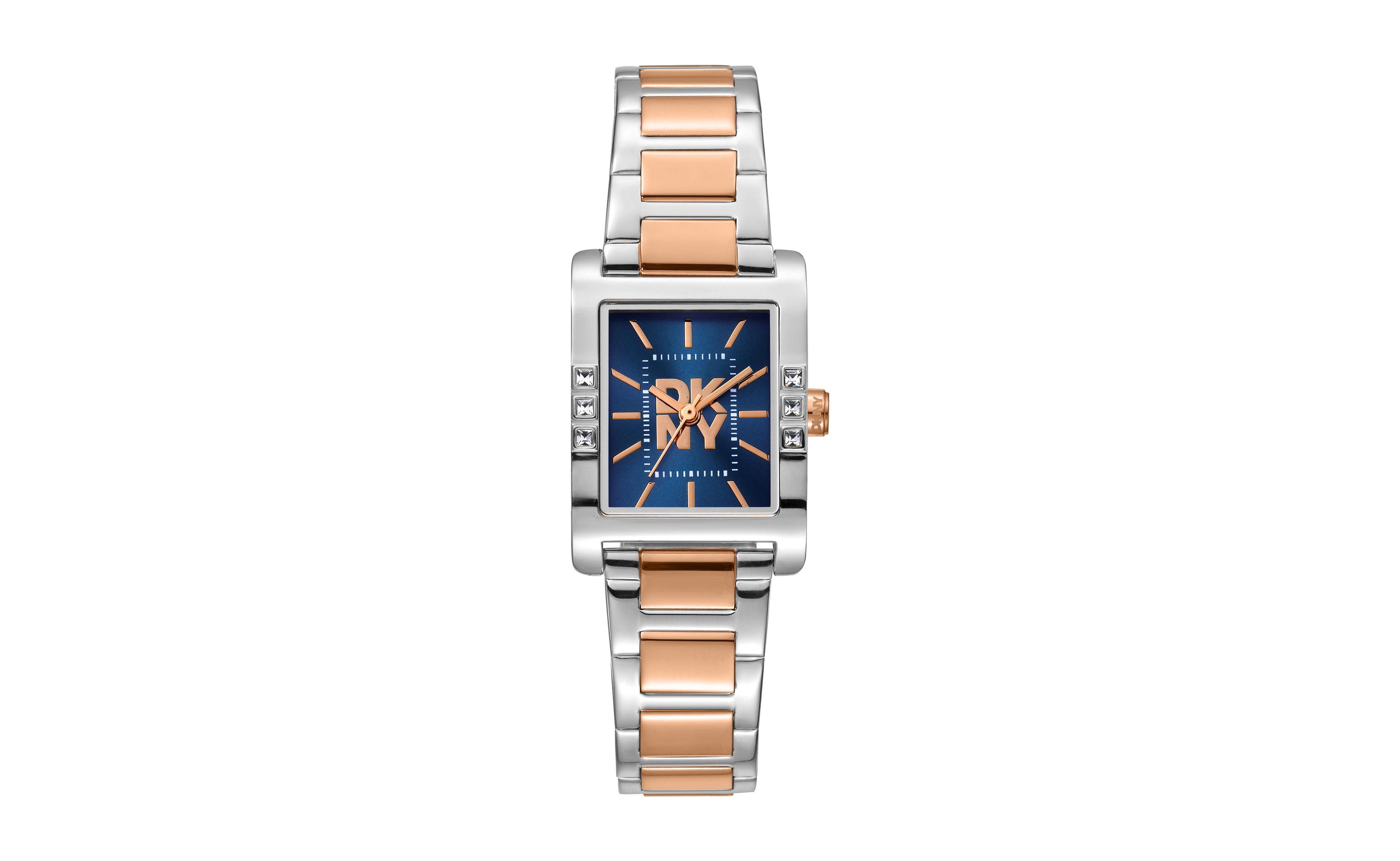 Dkny Women's Logo Quartz Two-Tone Stainless Steel Bracelet Watch, 22 mm