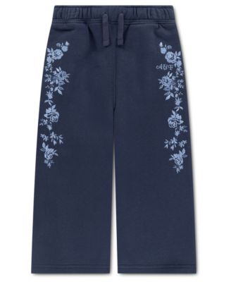 Toddler Girls' 2T-5T Fleece Floral Sweatpants
