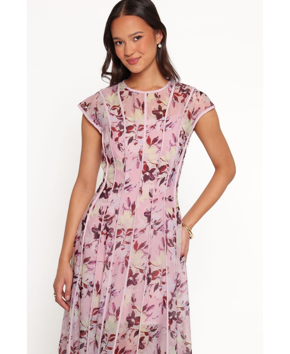 Petal and Pup Women's Livio Wedding Guest Floral-Print A-Line Maxi Dress