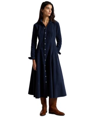 Women's Ls Tyler Dr Corduroy A-Line Midi Dress