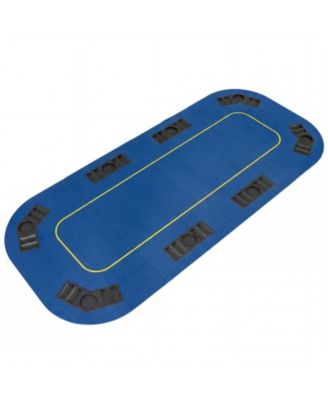 8-Player Foldable Poker Table Top with Cup Holders