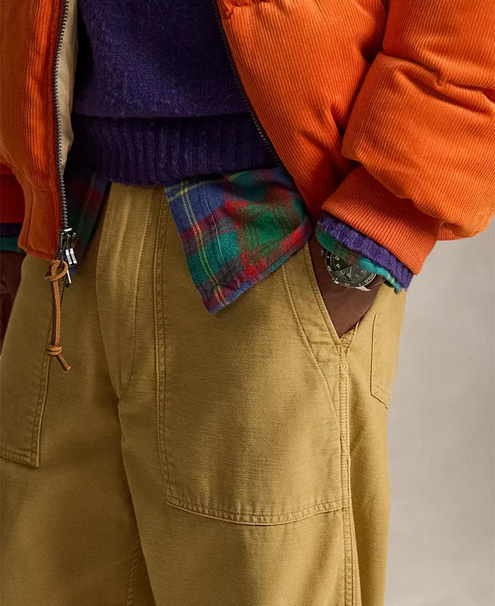 Men's Relaxed Fit Reverse-Sateen Utility Pants - thumbnail 3