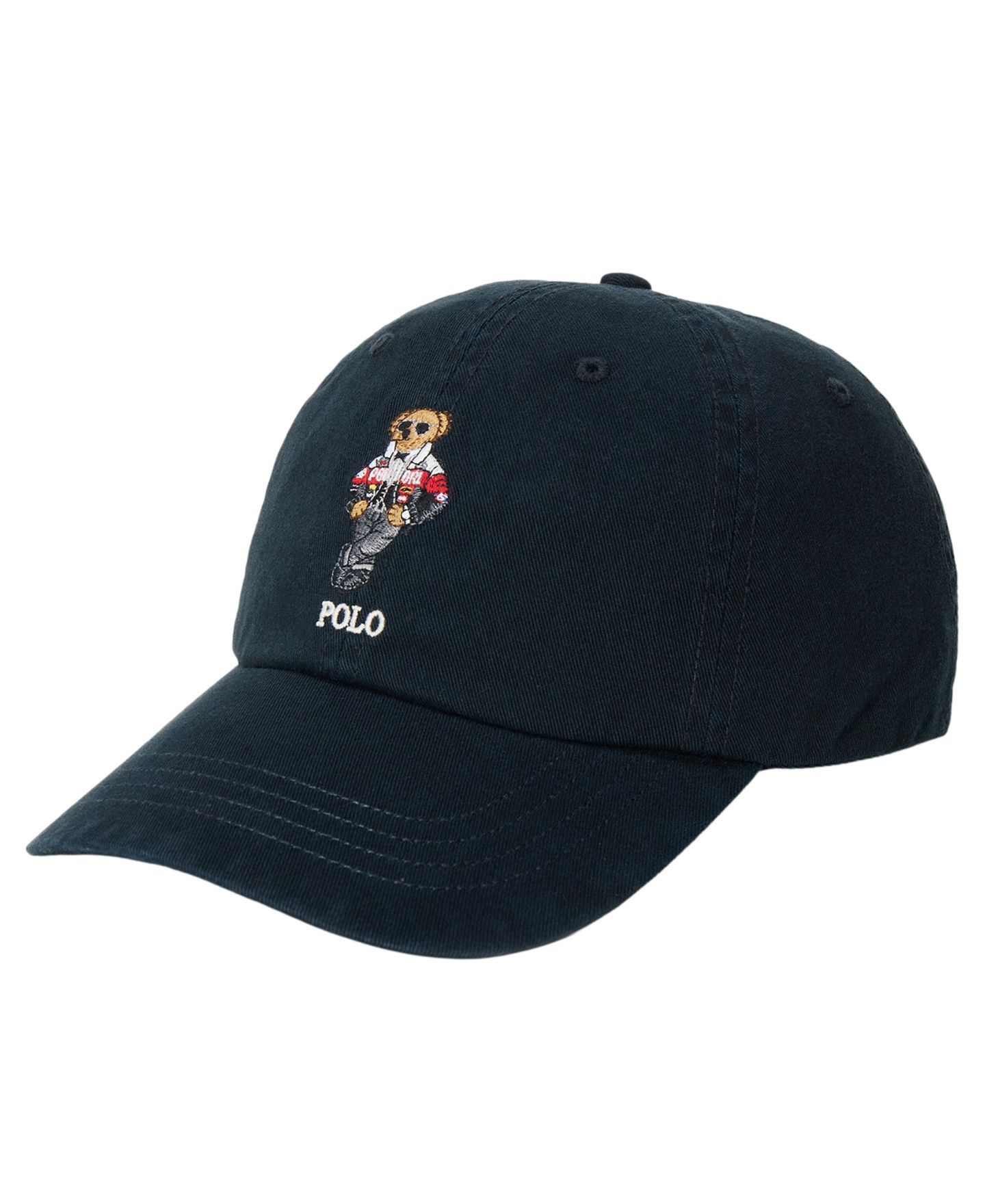 Мужская кепка Polo Ralph Lauren Polo Bear Cotton-Twill Ball, цвет: Чёрный — фото 1