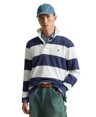 Men's The Iconic Striped Classic-Fit Rugby Shirt