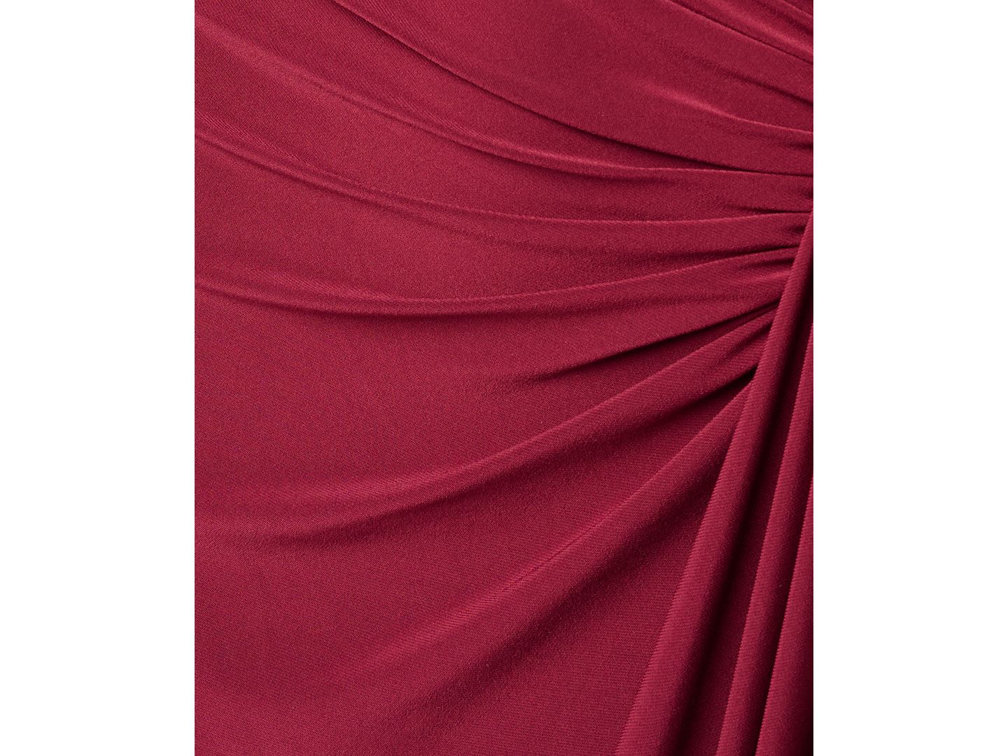 Женские платья Adrianna Papell One-Shoulder Matte-Jersey Ruched Gown, цвет: Красный винный — фото 6