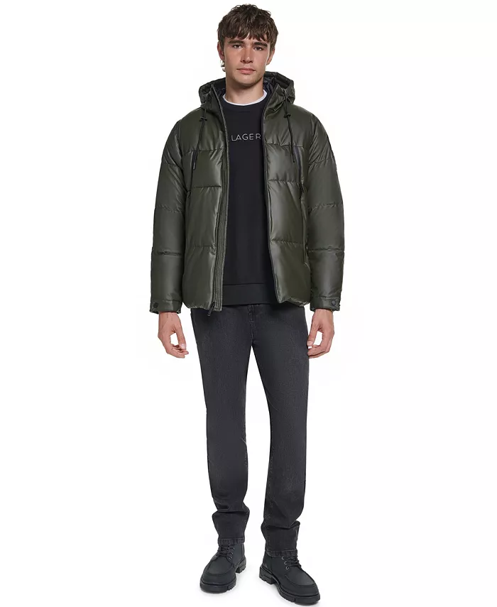 Men's Midweight Hooded Water Resistant Puffer - thumbnail 10